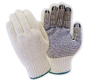 Cotton Polyester Glove With Dotted Palm (12 pack)