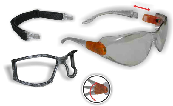 2-in-1 Safety Glasses (Clear)