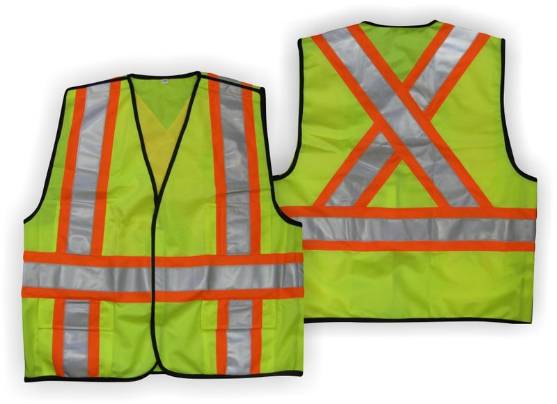 Traffic Vest HiVis Green Lucier Glove & Safety